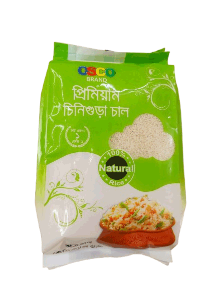 অসকো প্রিমিয়াম চিনিগুড়া চাল 1 KG - OSCO Premium Chinigura Rice 1 KG
